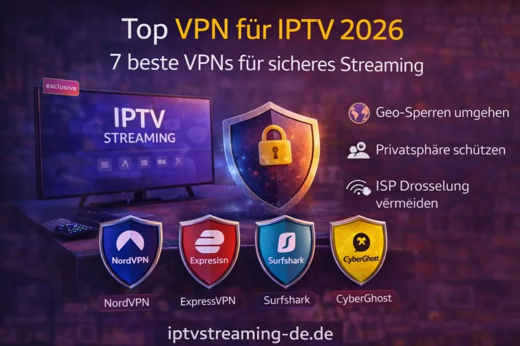 VPN für IPTV Streaming sicher und anonym auf Smart TV 2026