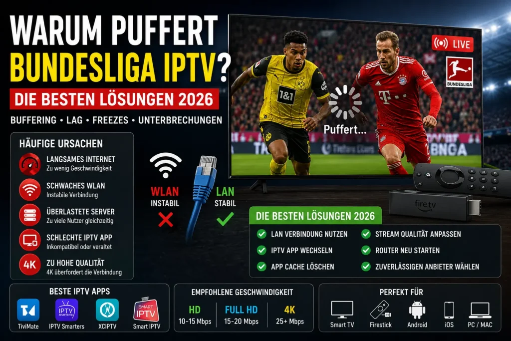 Bundesliga IPTV Buffering 2026