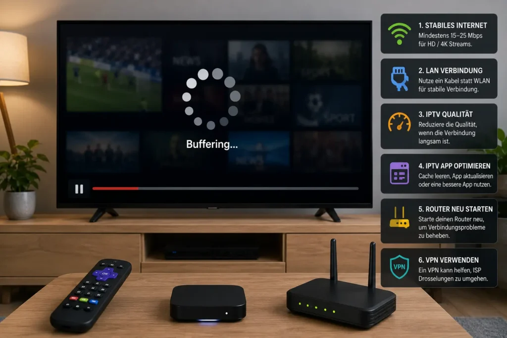 IPTV Buffering beheben